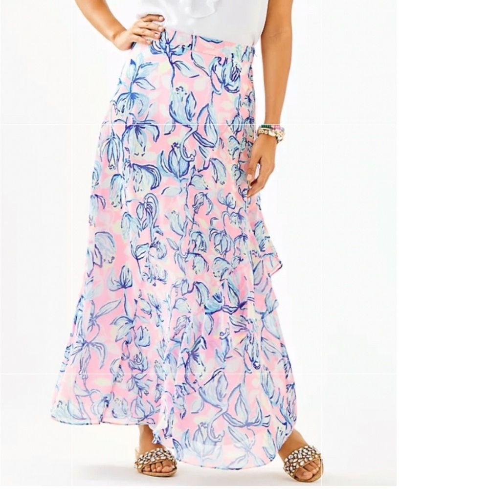 🌴 Lilly Pulitzer Agnes Maxi Skirt Size 8 New